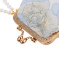 thumbnail image 3 of CIMAXIC Wedding Vintage Floral Pattern Women Purse Embroidered Clutch Purse Tea Party Accessory Elegant Evening Bag With Fake Pearl Strap For Weddings And Formal Parties,4.53"X4.33"X1.57", 3 of 5