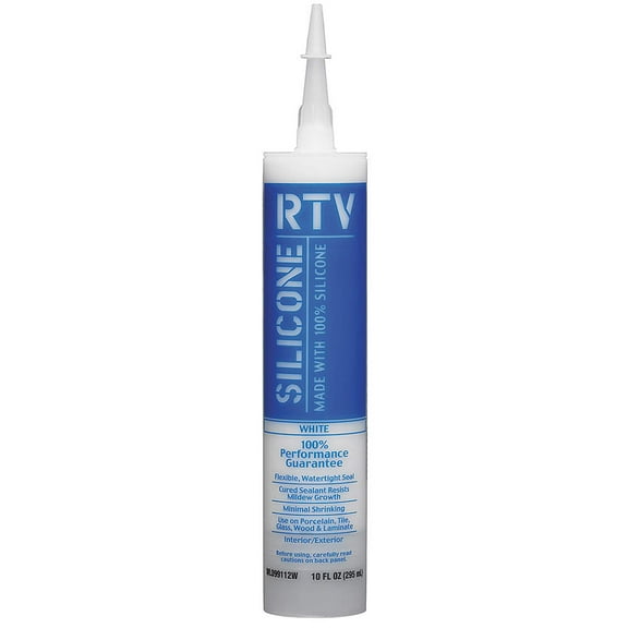 White Lightning Tube White RTV Silicone Sealant, 10 oz. 10 oz. White WL099112W