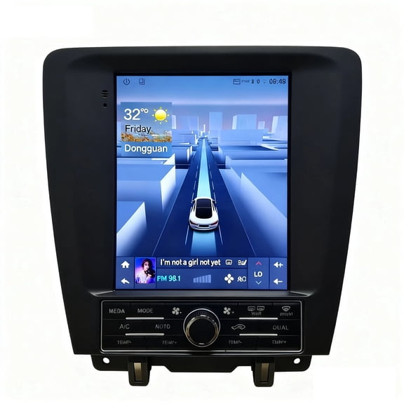 9.7"Android 15 Car Radio Stereo Apple Carplay GPS SWC For Ford Mustang 2010 2011 2012 2013 2014