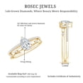 thumbnail image 4 of Rosec Jewels Engagement Ring - Teardrop Lab Diamond Ring - 5X7 MM - EF-VS Quality, 18K Yellow Gold, US 9.00, 4 of 5