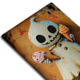 thumbnail image 7 of Vintage Cute Ghost with Pumpkin Painted metal signage - 8x12 "| perfect for Halloween decorations, indoor/ outdoor wall art in homes, bars, cafes, garages and libraries | Durable iron material, 7 of 7