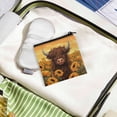 thumbnail image 3 of SEANATIVE Highland Cow Sunflower Sanitary Napkin Storage Bag for Women Feminine Care Period Bags for Teen Girls Small Cosmetic Travel Bag Pouch Coin Purse with Zipper, 3 of 7