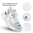 thumbnail image 3 of Flower Print Walking Shoes for Men Woman Lightweight Tennis Fashion Elastic Sports Shoes Cushion Basketball Shoes, 3 of 7