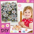 thumbnail image 4 of 200 piezas de adornos de flores artificiales de seda, miniflores, corona DIY para vacaciones, boda, fiesta, decoración del hogar, 2,5 cm, 4 of 5