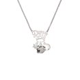 thumbnail image 2 of Delight Jewelry Silvertone Small Panther - Mascot Silvertone Dream Big Pendant Necklace, 25", 2 of 4
