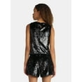 thumbnail image 3 of No Boundaries Sequin Tank Top and Shorts Set, 2-Piece, Women's, 3 of 5