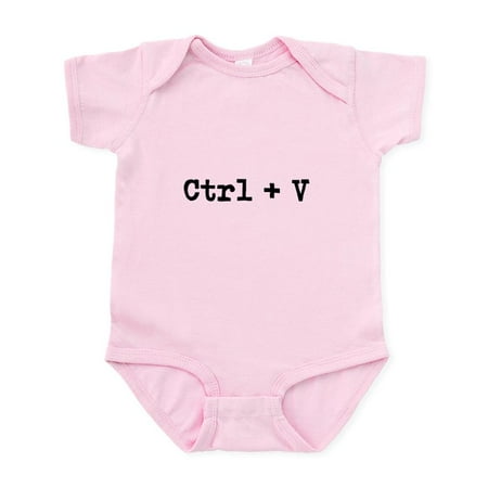

CafePress - Ctrl + V Body Suit - Baby Light Bodysuit Size Newborn - 24 Months