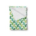 thumbnail image 2 of Succulent Soft Flannel Fleece Throw Blanket, Cactus with Flower Spikes Desert Plantation, Cozy Plush for Indoor and Outdoor Use, 50" x 60", Green Dark Seafoam, by Ambesonne, 2 of 5