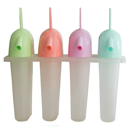 - 4 Piece Plastic Popsicle Mold