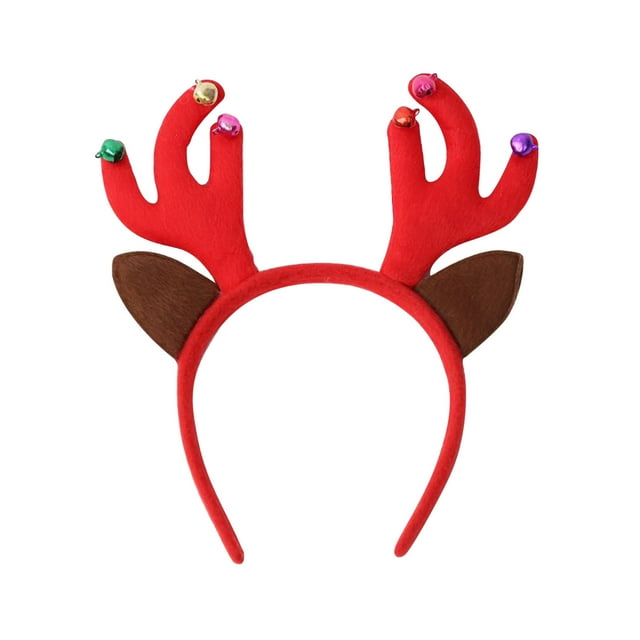 ICQOVD Hot Christmas Headband Santa Party Decor Double Hair Clasp Hoop