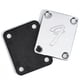 thumbnail image 3 of Placa de mástil de metal Placa de mástil para guitarra eléctrica Stratocaster Telecaster o bajo, cromada, 3 of 5