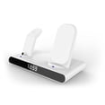 thumbnail image 1 of Sidaley inalámbrico 3 en 1, reloj de teléfono, auriculares, estación de carga de 12V, almohadilla Digital LED, reloj, termómetro, base de Teléfono y Comunicación Blanco, 1 of 6