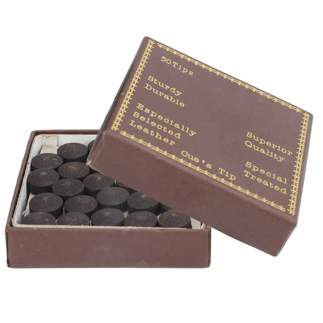 Cue Tips, 50pcs/box 12mm Billards Cue Tips Durable Soft Texture For Billiard Cue For Billards Lovers