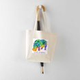 thumbnail image 5 of CafePress - Colorful LOVE A HIPPO Tote Bag - Unisex Canvas Tote Bag, Beige, 1-Piece, 5 of 7