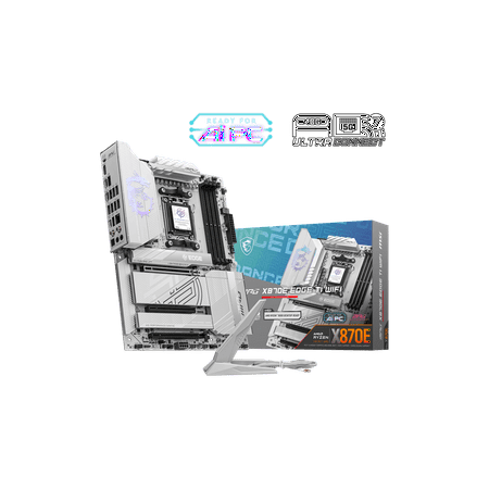 MSI MPG MPG X870E EDGE TI WIFI AM5 AMD X870E SATA 6Gb/s 5G LAN DDR5 M.2 Wi-Fi 7 ATX Motherboards