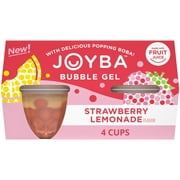 Joyba Bubble Gel Snack Cup, Strawberry Lemonade, 4.5 oz., 4 Cups