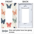 thumbnail image 3 of Yayeee Rocker Switch Wall Plate 3-Gang 6.5"x4.6" Home Decorative Outlet Cover, Orange Butterflies, 3 of 6