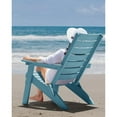 thumbnail image 2 of WINSOON HIPS Folding Adirondack Chairs with Arc Back & Cup Holder-Teak, 2 of 7