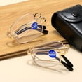 thumbnail image 6 of Foldable Metal Frame Reading Glasses for Men Women, Anti Blue Light Portable Readers, 6 of 6