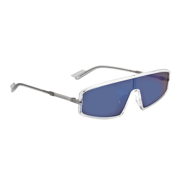 DIOR DIORMERCURE 0900 C8 Sunglasses Crystal Frame Grey Blue Lenses 99 mm
