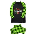 thumbnail image 3 of Lopecy-Sta Merry Christmas Pajamas for Family Plaid Graphic Christmas Pajamas Holiday Wear for Men, Home Wear for Daddy, Family Matching Sets, A, 3 of 3