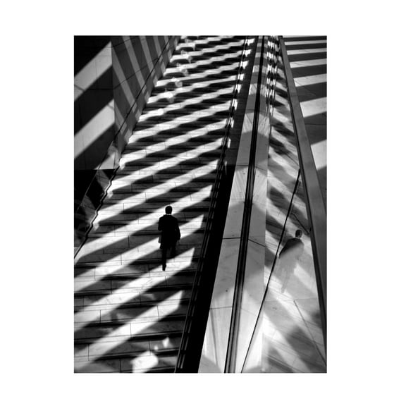 Trademark Fine Art Ezequiel59 Walking Light And Shadows Canvas Wall Art