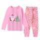 thumbnail image 1 of Conjunto de ropa navideña para niños y niñas, pijamas de manga larga para bebés y niñas, camisetas y pantalones, 2 uds., ropa de casa, 1 of 4