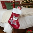 thumbnail image 6 of Christmas Stockings, Holiday Decorative Design with Santa, Fox, Elk, Snowman, Bear and Penguin for Boys and Girls, 16x6in, 6 of 6