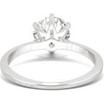 thumbnail image 6 of Charles & Colvard White Gold Moissanite 8mm Round Solitaire Engagement Ring-Size 7 1.90ct DEW, 6 of 7