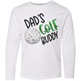 thumbnail image 3 of Inktastic Dad's Golf Buddy with Golf Ball Long Sleeve Youth T-Shirt, 3 of 5