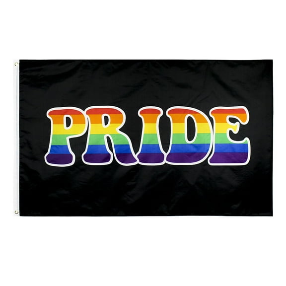 Gay pride Flag black rainbow Flags Polyester with Brass Grommets 3 X 5 Ft Vivid Color UV Fade Resistan
