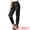 Black, variant on DARING DIVA Women's Satin Straight Leg Ankle Length Joggers X-Small Black