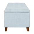 thumbnail image 4 of Shandra Tufted Top Upholstered Storage Bench Light Blue, 4 of 8