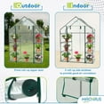 thumbnail image 6 of Machrus Ogrow Deluxe Walk-In Greenhouse with 3 Tiers & 6 Shelves, Clear Cover for Indoor and Outdoor Greenhouse Gardening, 6 of 8