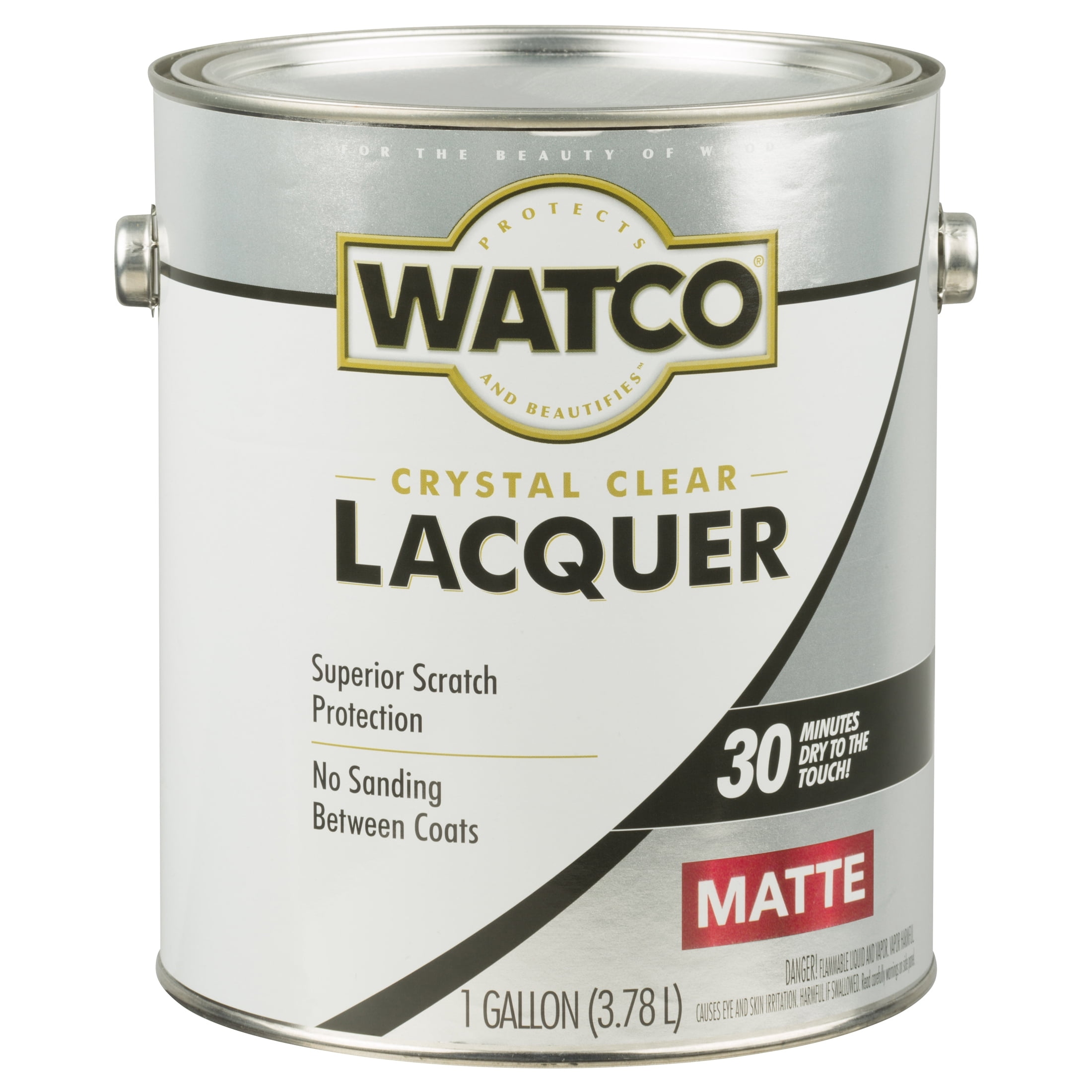 2 Pack, Clear, Watco Lacquer Wood Finish Matte - 333690, Gallon