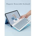 thumbnail image 2 of XIHAMA Keyboard Case Mouse for Galaxy Tab A8 10.5 inch Tablet Model SM-X200/X205/X207, Detachable Cute Color Keyboard Case with S Pen Holder, 2 of 7