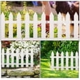 thumbnail image 3 of OULII 4 Sets White Plastic Garden Edging Fence - , Weather Resistant with Easy Installation for Lawn and Garden Borders, 3 of 8