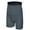 Grey, variant on Men's High Waist Compression Gym Pants Slim Fit Workout Tights with Silicone Grip for Enhanced Support and Performance