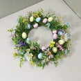 thumbnail image 2 of 14 inch Summer Wreath Artificial Daisy Wreath Spring Front Door Wreath with Mixed Twigs and Flowers Decorations Indoor and Outdoor Home Decor, 2 of 5