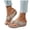Beige, variant on Backless Wedge Sandals for Women Comfortable Slip On Walking Platform Flip Flops Floral Casual Dressy Shoes Brown Size 9