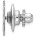 thumbnail image 2 of Sterling Silver Rhodium-Plated Tie Tac (12 X 12) Made In United States qq197, 2 of 5