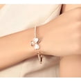thumbnail image 5 of Korean Fashion Clover Cat's Eye Bracelet: Exquisite Diamond Alloy Hand Jewelry for Versatile Style, 5 of 5