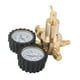 thumbnail image 1 of Regulador de Presión de Aire de Gas Medidor Doble Con Presión de Suministro de 0-800 PSI EN Forma de t para Ajuste de Presióe Suave Latón de Alta SE Conda, 1 of 7