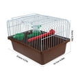 thumbnail image 2 of BESTYASH Portable Coffee Bird Cage with Spacious Interior for Small Birds, 2 of 9