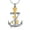 Gold, variant on Rose Flower & Anchor Urn Necklace for Ashes Stainless Steel Cremation Ashes Jewelry for Human Pet