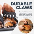 thumbnail image 6 of Culinary Couture Meat Claws Chicken Pork Shredder Tool Kitchen Gadgets & Accessories Black, 6 of 7