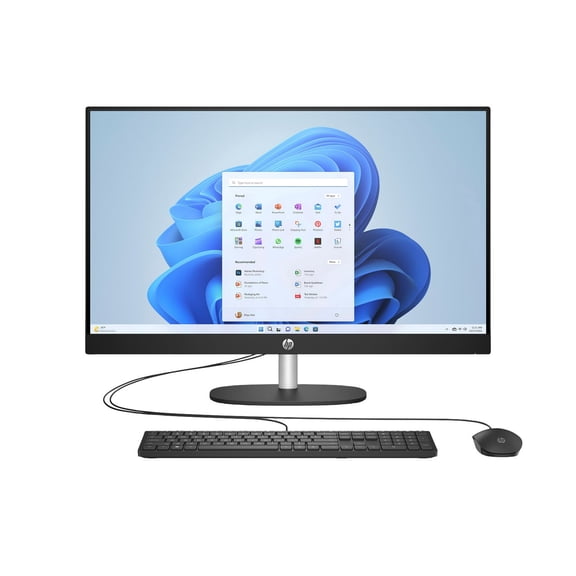 Restored HP 27-cr0015m 27" FHD All-In-One Desktop PC AMD Ryzen 3 7320U 8GB RAM 256GB SSD Windows 11 Home, Black (Refurbished)
