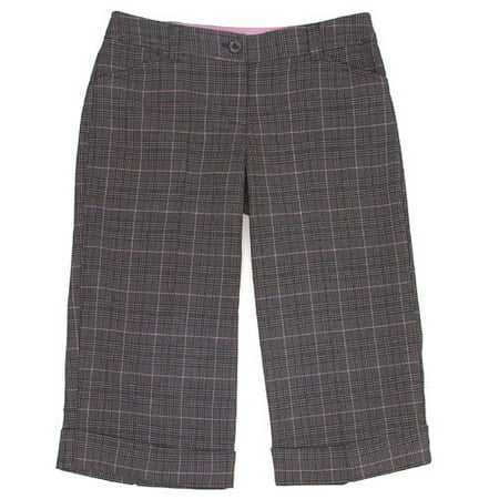 Juniors Cropped Plaid Pant