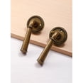 thumbnail image 4 of ACEEOCK Privacy Door Handle Antique Brass Door Lever, Bedroom Bathroom Interior Vintage Doorhandle, Aluminium Alloy Handle Lever, 1 Pack, 4 of 8