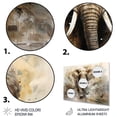 thumbnail image 3 of Designart "Simplicity Elephant beauty II" Animals Metal Wall Decor, 3 of 5